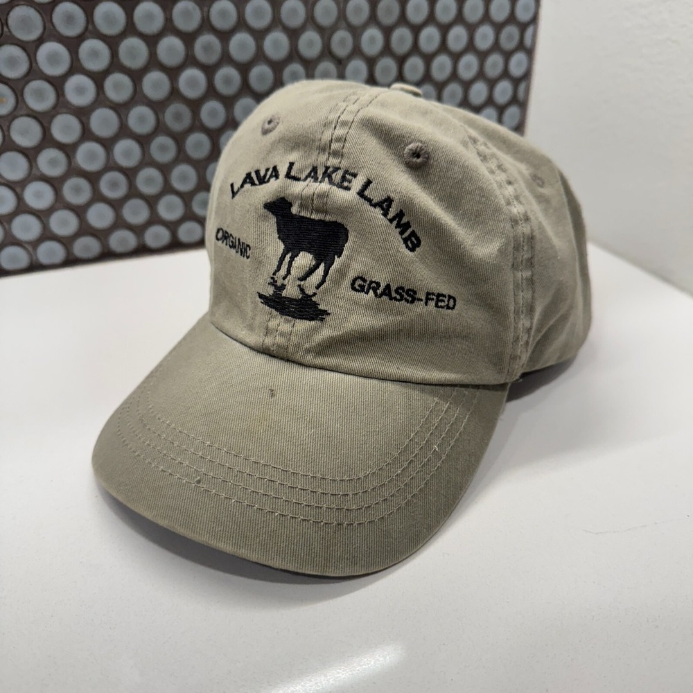 Lava Lake Lamb Hat Cap Organic Grass Fed Strap Back Beige Unstructured